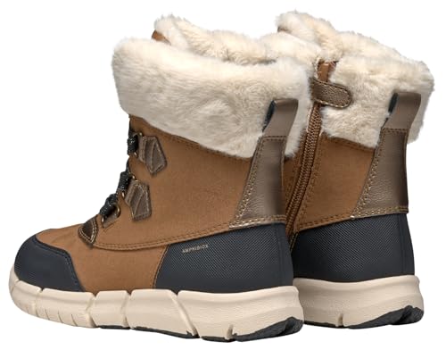 Geox J FLEXYPER Girl B AB Snow Boot, Whisky/Black, 11 UK Child - Image 8