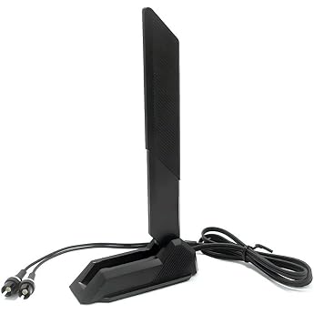 Gintai WiFi 7 Antenna for ASUS ROG Crosshair X870E/STRIX B850 B860 X870 Z790 Z890/ Maximus Z890 Z790 WLAN Amplifiers WiFi 7 Tri-Band 12dBi Bluetooth 5.4 Magnetic Base Black
