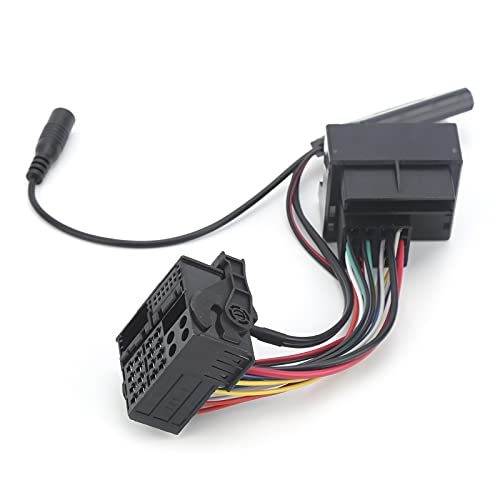 Akozon Bluetooth Adapter,Car Audio Music Adapter, Mikrofonadapter Auxiliary Audio Kabel Auto Mikrofon Adapter Kabel Bluetooth 5.0 AUX Adapter 59,1 Zoll Auto Auxiliary Audio Kabel für CD30 CDC40 CD70