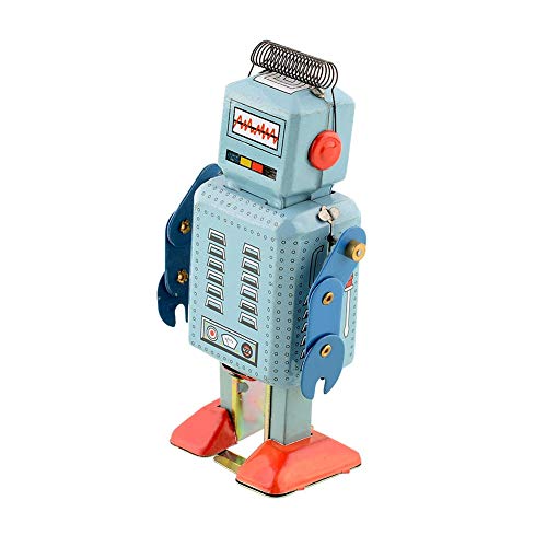Chimuyu Wind Up Vintage Robot Retro Classic Clockwork Spring For Collection, Xmas, Gift, Party, Birthday, Festival, Surprise, Memories #TOP4