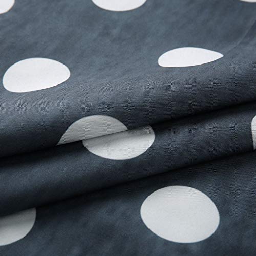 Womens Dresses Plus Size Dress Dot Polka Casual Loose Short Sleeves Fashion V-Neck Print Colorblock Dress Women Grey #TOP3