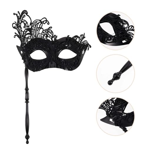 Masque à main en dentelle pour femme BESPORTBLE accessoire costume - 7