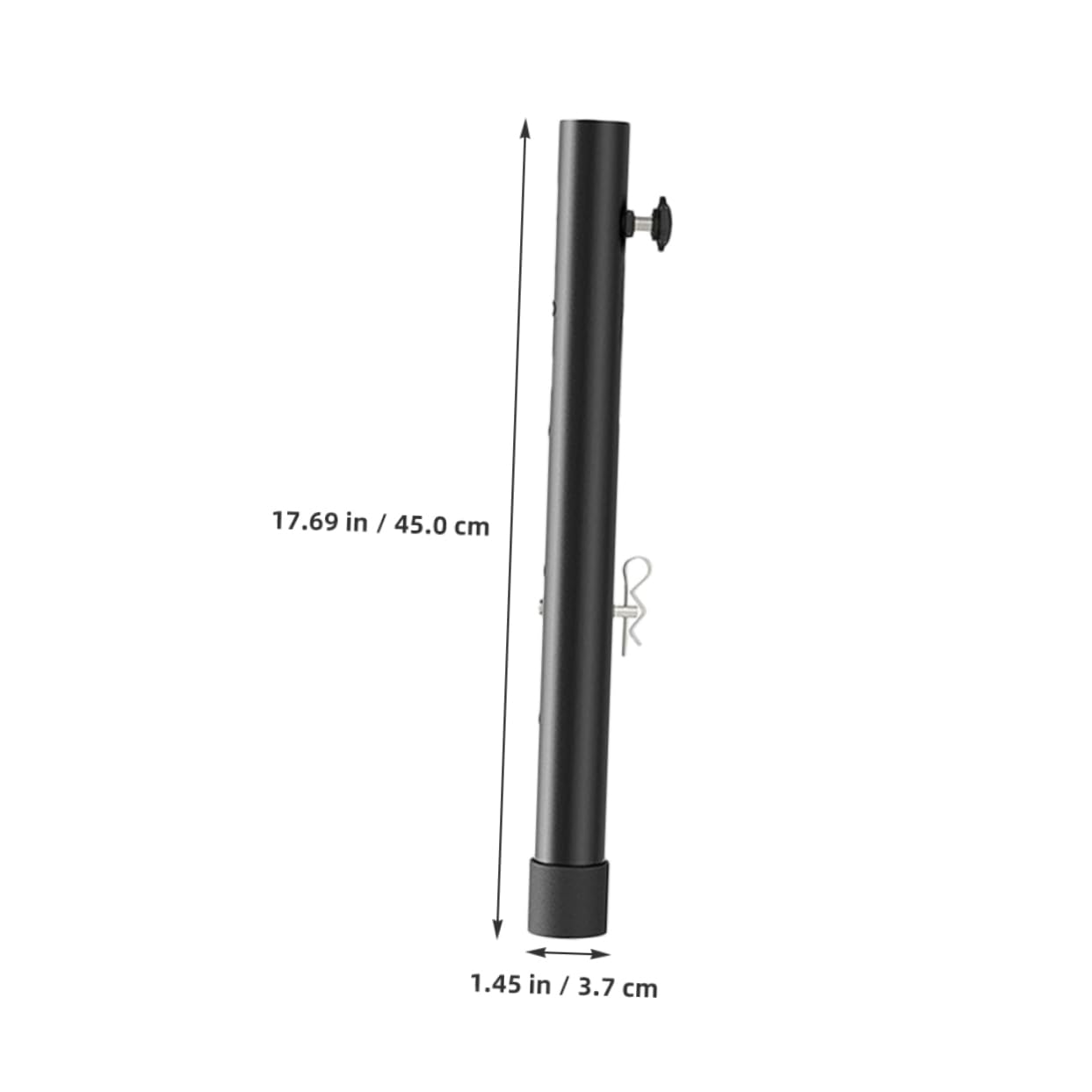 Extensor de Patas de Mesa Ajustable en Acero Inoxidable Negro, 4 Piezas | Altura Regulable, para Mesa y Banco de Trabajo, Uso Doméstico y Profesional