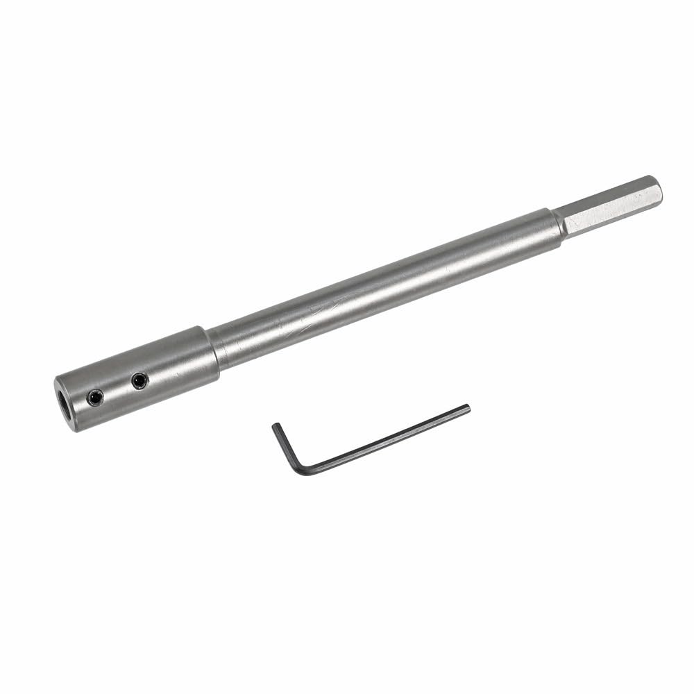 Drill Bit Extension Long Hexagonal Shank Hole Opener Extension Rod 45# Steel High Hardness 254mm Drill Bit(10.5mm 169mm)