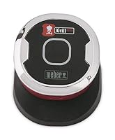 Weber iGrill Mini Termometro Smart compatto con Bluetooth/compatibile con tutti i barbecue via app Weber iGrill, avvisi temperatura, display LED, batteria da 150 ore, 1 sonda, dim: 3,8x4,1x5,1 cm