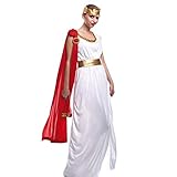 trajes romanos mujeres Incluye: túnica, cinturón y cinta del pelo. Material: 100% Poliéster. No incluye: corona de laurel, calzado.
