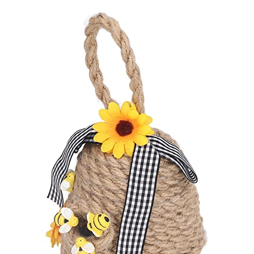 Garden Beehive Ornament,Little Bee Sunflower Ornament Hanging Garden Decoration Crafts Ornaments Suitable For Window, Wall, Balcony(Dome) #TOP5