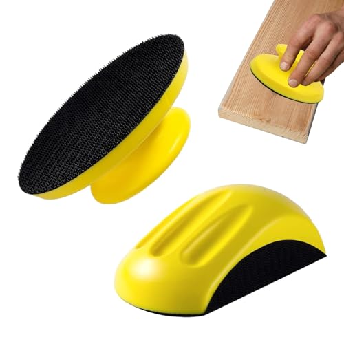 2 Stück Schleifklotz Klett, Runde und Mausförmiges...