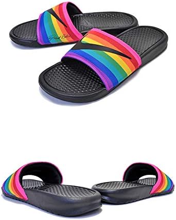 nike benassi rainbow