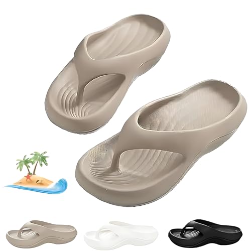 Pillow Arch Support Flip Flops For Women, Non-Slip Soft Comfortable Walking Platform Sandals,beach flip flops women