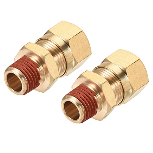 Tool parts Brass Compression Tube Fitting 1/4NPT x 1/2