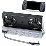 Dual Cooling Fans 12 in 1 Steam Deck Docking...