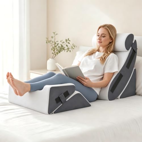 Ahpmeoa 5Pcs Wedge Pillow Set for After Surgery...