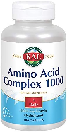 KAL Amino Acid Complex Tablets, 1000 mg, 100 Count