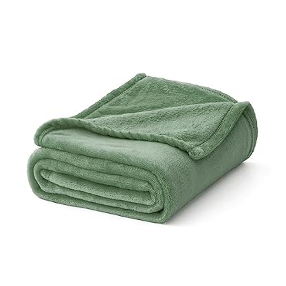 MIULEE Kuscheldecke Flauschig Decke Fleecedecke Wohndecken Couchdecke Flauschig Überwurf Mikrofaser Tagesdecke Sofadecke Blanket Für Bett Sofa Schlafzimmer Büro 150x200 cm Matcha Grün – Bild 3
