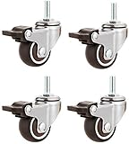 Doppelverriegelung: Lenkräder um 360 ° drehen. Glatt & leise & robust. Die Total Locking-Bremse blockiert gleichzeitig das Rad und den Wirbel