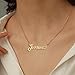 KUKULIKI Custom Name Necklace Personalized Heart Symbol, 18K Gold Plated Handmade Personalized Necklaces for Women, Customized Jewelry Birthday Gifts