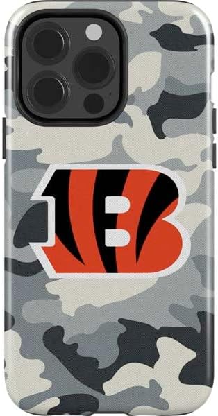 Skinit Impact Phone Case Compatible with iPhone 15 Pro - Officially Licensed NFL Cincinnati Bengals Camo Design