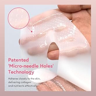 PRETTYSKIN Hydrogel Sleeping Mask – 400 Dalton Collagen & Panthenol – Honest Korean Night Care for Dry Skin – Non-Sticky, Deep Moisture Support without the Hype (5 Sheets)