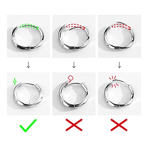 Brincos De Argola De Prata Masculinos, 925 Brincos De Argola De Prata De Prata Esterlina, Argolas