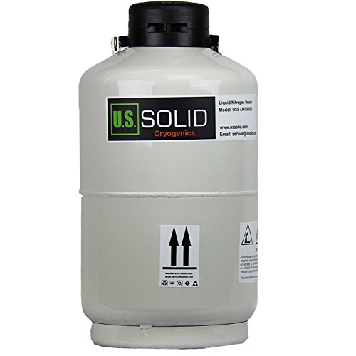 U.s.solid 10L Cryogenic Container Liquid Nitrogen Ln2 Tank Dewar With Straps 6 Canisters #TOP1