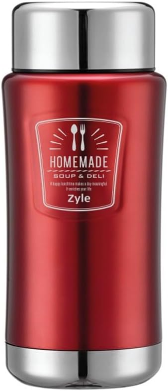 ZYLE Food Jar Vacuum Insulated Stainless Steel 1L Red