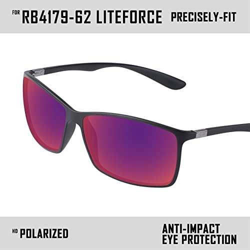 Image of Polarized Replacement Lenses for Ray-Ban Liteforce RB4179 62mm Sunglass