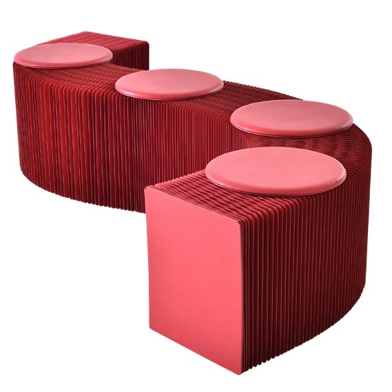 Chaise créative pliable en kraft pour recevoir vos invités au salon