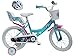 Disney Velo 16" Fille Frozen 2 Freins Porte Poupee Ar + Casque Bicicleta Infantil, Niños, Multicolor, 16''