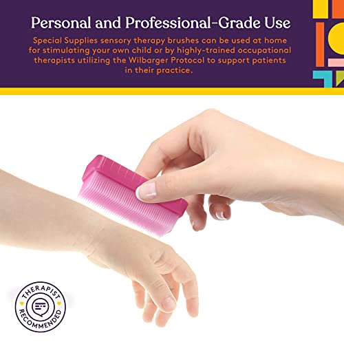 Special Supplies Sensory Brush Therapressure Therapy Brush for Occupational and Sensory Brushing, Stimulating, Calming Tools for Kids and Adults, Soft Flexible Bristles, Latex Free (Colored 12-Pack) - Image 7