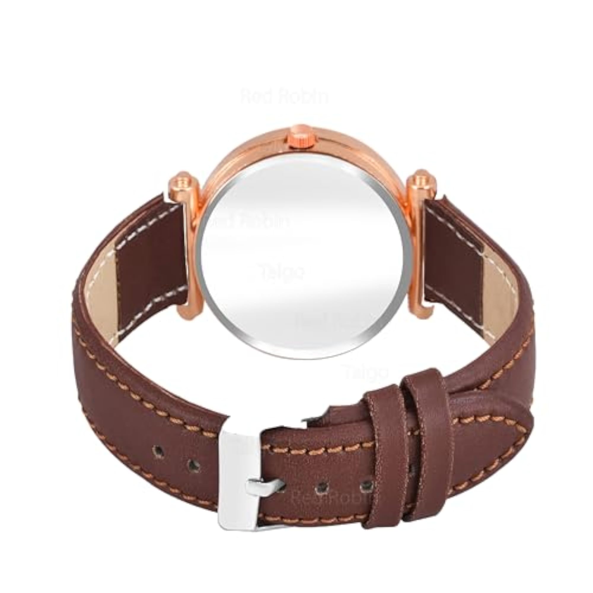 Women's Elegant Analog Watch, Stylish Brown Strap
