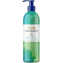 nfuse Magnesium Lotion - 225 mg USP Magnesium Chloride, Eucalyptus & Cooling Menthol, Fast Absorbing, Full-Body Muscle Recovery & Tension Relief - Natural Body Lotion, 8 oz