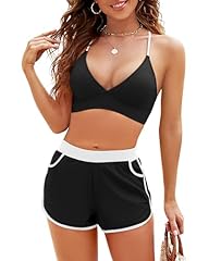 Black/White Bikini Set