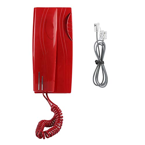 Teléfono fijo con cable para escritorio y pared miniatura 1