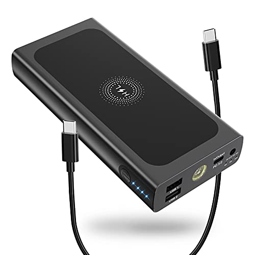 Portable Charger Power Bank 30000mAh, PD 60W Fast Power Bank,QC 3.0 Power Bank & 15W Wireless Charging, External Battery Pack for iPhone,Android etc