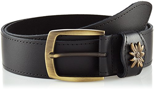 Werner Trachten Unisex Gürtel Trachtengürtel, Schwarz (Schwarz Rl 300), 90