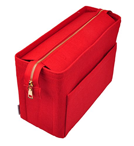 Organizador para bolso de fieltro rojo tamaño grande miniatura 6