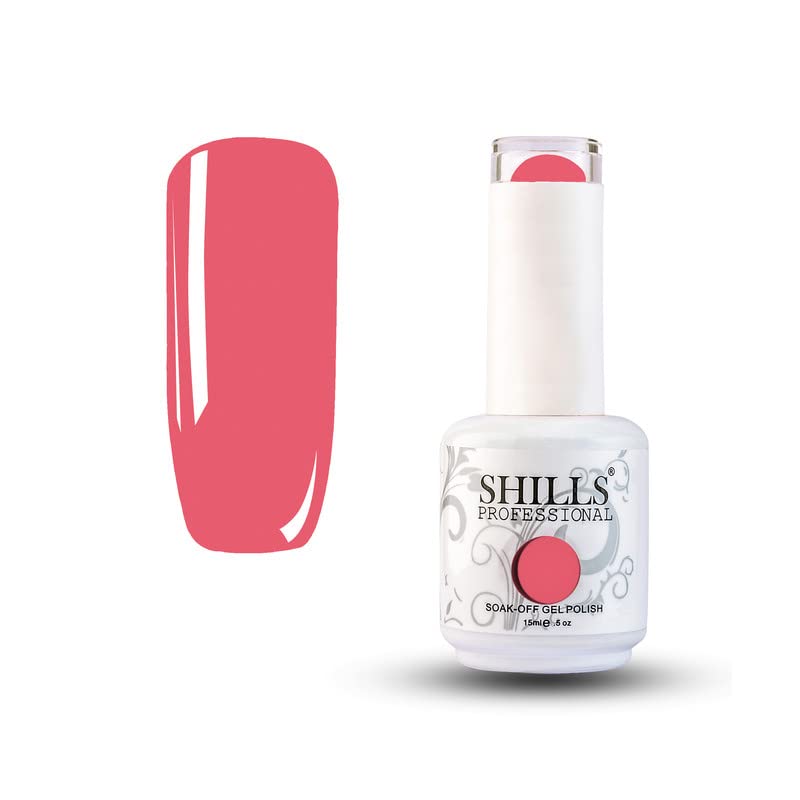 Image of Shills Professional Uv /Led Soak Off Gel Polish (Gel Nail Polish) Glossy Finish Nail Polish Color Shade 14, 15 Ml
