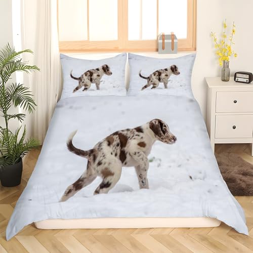 Housse de couette 240x260 Dalmatien parure lit microfibre
