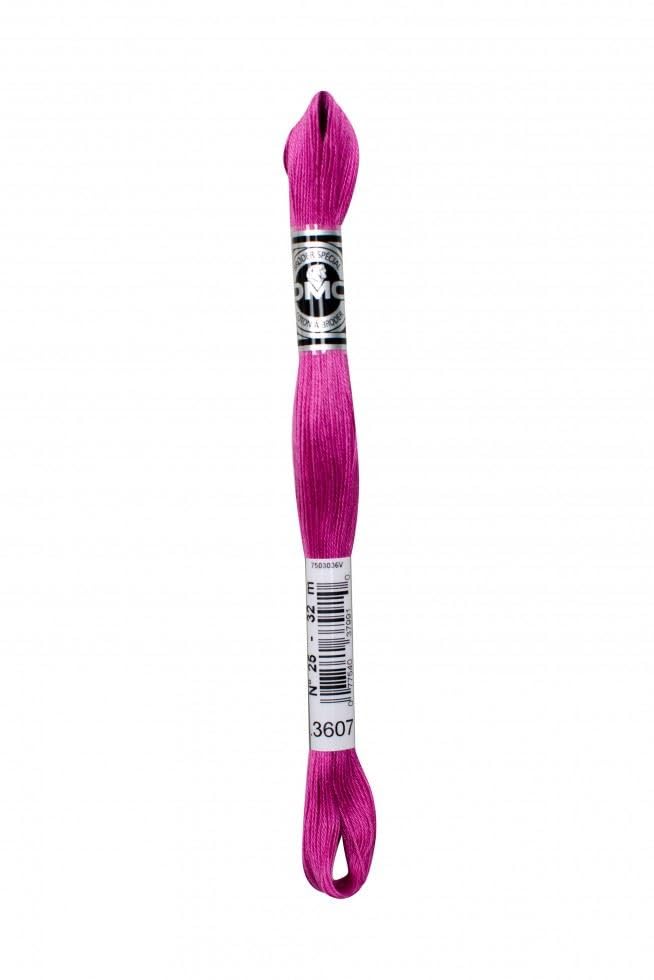 DMC Size 25 Coton A Broder Special Embroidery Thread - 3607 Pink - Each — image 1