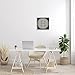 Stupell Industries Modern H Initial Circular Elevator Key Shape Wall Art, 17 x 17, Grey Framed