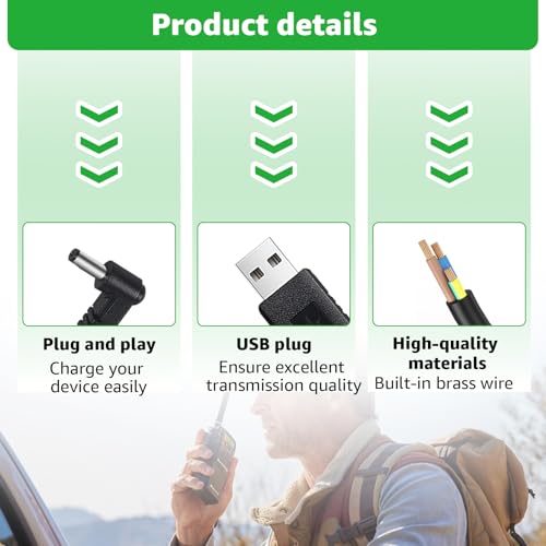 image for MONDGE USB Charger Cable Compatible with Rugged Radios V3 R1 GMR2 GMR2