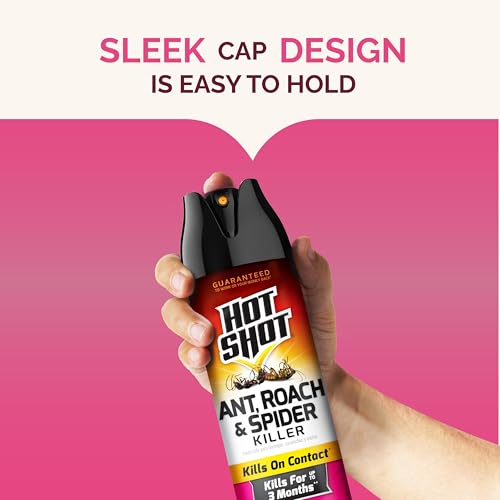 Hot Shot Ant, Roach And Spider Killer, 17.5 Ounces, Fresh Floral Formula Kills Ants, Roaches, Spiders And Other Listed Insects On Contact - Thumbnail 7
