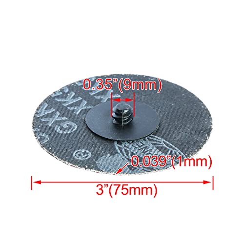 3" inch Sanding Disc R-Type Quick Change Disc,Surface Conditioning Grinding Pad Abrasive Disc (60) by Hiqalty - Used condition - Image 4