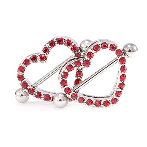 Stainless Steel Nipple Ring Cz Barbell Rhinestone Nipple Studs For Nipple Tougue Body Piercing 14G #TOP1