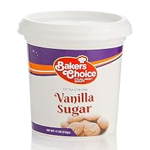 Extra Strong Vanilla Sugar, 12 oz. - For Baking, Ice Cream, Milkshakes, Desserts, Fruit Shakes and Truffles - Non Dairy, Kosher - By Bakers Choice