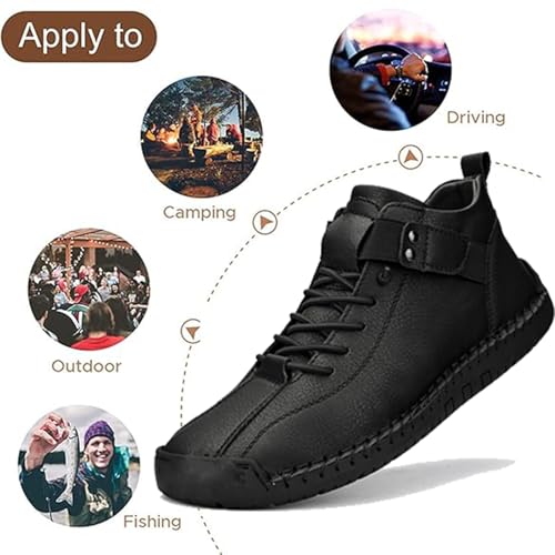 Mens Shoes Casual Handmade Mens Casual Loafers Moccasins Slip on Driving Shoes Men's Leather Handmade Platform Shoe Ankle Chukka Boots Hiking Shoe2