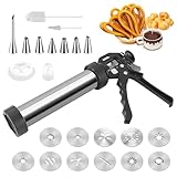 CISSIYOG Churrera Profesional de Acero Inoxidable, Máquina para Hacer Churros y Porras para Uso Doméstico