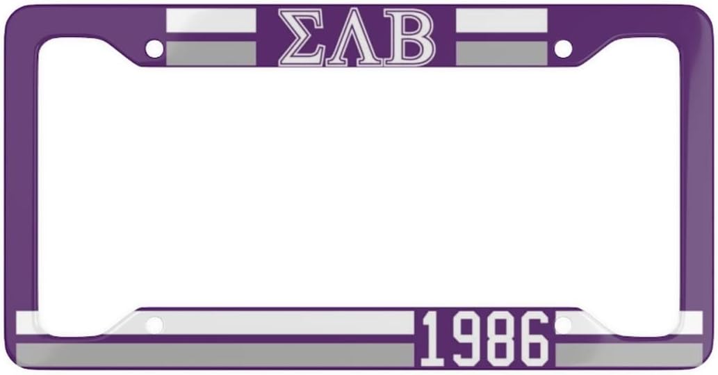 Sigma Lambda Beta Year License Plate Frames