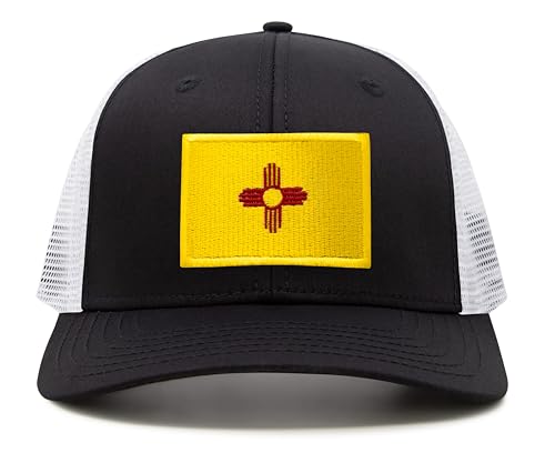 Image of International Tie State Hat for Men and Women, Adjustable Snapback Trucker Baseball Cap with Embroidered Patch